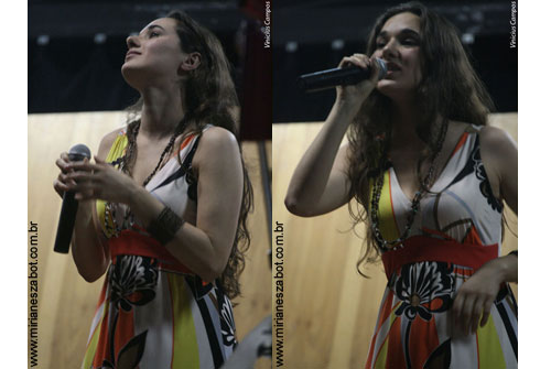 Lan&ccedil;amento do Cd OctOpus I de Galdino, participa&ccedil;&atilde;o de Mirian&ecirc;s Zabot. Foto por Vinicius Campos. (UNESP - S&atilde;o Paulo - agosto de 2008)