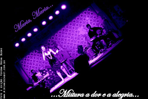 (S&atilde;o Carlos 29/06/2012 &ndash; SESC S&atilde;o Carlos, Conviv&ecirc;ncia Externa - Projeto Todos os Tons. Show Mirian&ecirc;s Zabot - Homenagem a Elis Regina e Tom Jobim. Felipe Siles (piano) e Claudinho Santana (percuss&atilde;o). Hair Stylists: Mauro de Oliveira. Fotos e edi&ccedil;&atilde;o: Verena Rocha Bueno. Realiza&ccedil;&atilde;o: Sesc SP. Produ&ccedil;&atilde;o: Am&aacute;lgama Cultural Ltda.